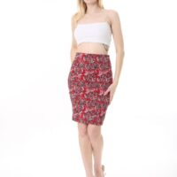 Womens Jersey Mini  Skirts - Print