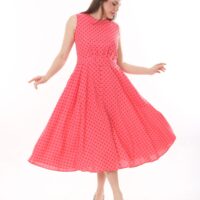 Linen Flare Slevles dress