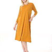 Jersey Midi Dress long sleve