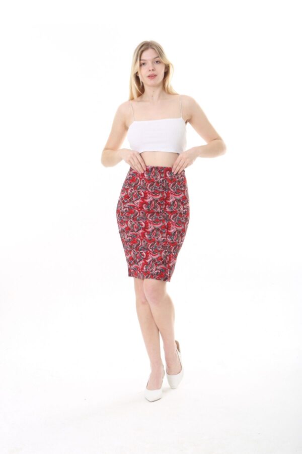 Womens Jersey Mini  Skirts - Print