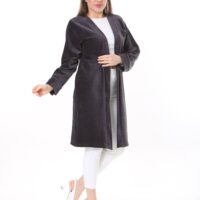 Velvet Ribbed Long Cardigan