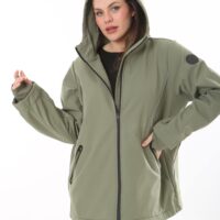 Oversized Waterproof ActiveWear Jackets /w Hoodie an Zipper front, Rainproof