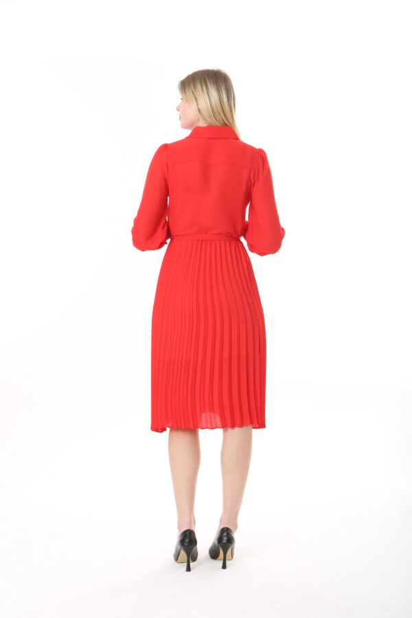 IMG_103495-min Women's Georgette Sunray Pleated Midi Unlined Dress with Tie Back 123 CM